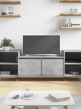 VidaXL Tv-meubel 160x35x55 cm bewerkt hout betongrijs