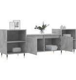 VidaXL Tv-meubel 160x35x55 cm bewerkt hout betongrijs