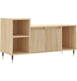 VidaXL Tv-meubel 100x35x55 cm bewerkt hout sonoma eikenkleurig