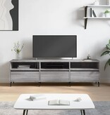 VidaXL Tv-meubel 150x30x44,5 cm bewerkt hout grijs sonoma eikenkleurig