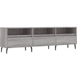 VidaXL Tv-meubel 150x30x44,5 cm bewerkt hout grijs sonoma eikenkleurig
