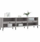VidaXL Tv-meubel 150x30x44,5 cm bewerkt hout grijs sonoma eikenkleurig