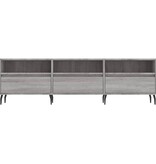 VidaXL Tv-meubel 150x30x44,5 cm bewerkt hout grijs sonoma eikenkleurig