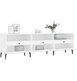 VidaXL Tv-meubel 150x30x44,5 cm bewerkt hout wit