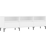 VidaXL Tv-meubel 150x30x44,5 cm bewerkt hout wit