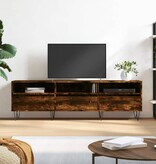 VidaXL Tv-meubel 150x30x44,5 cm bewerkt hout gerookt eikenkleurig