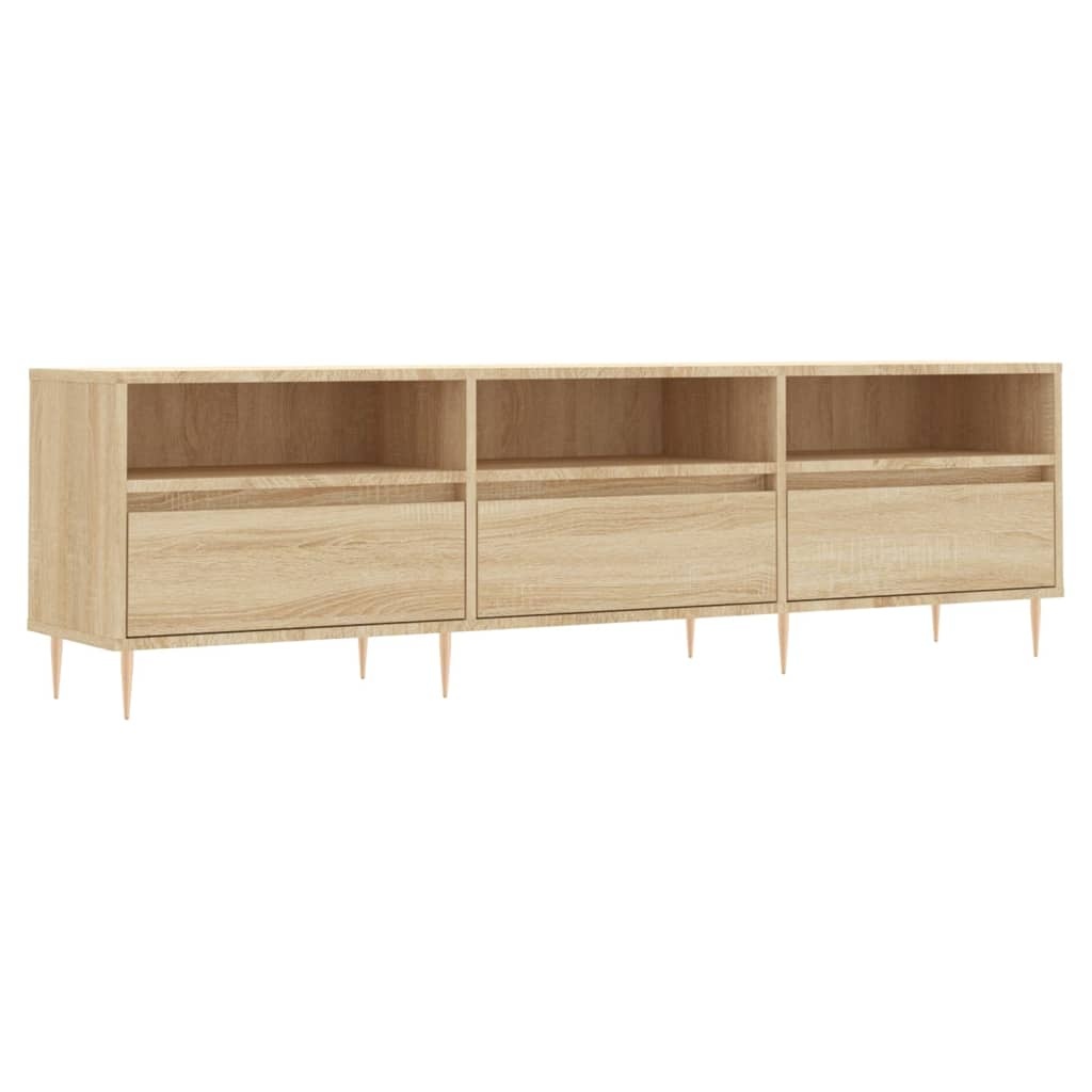 VidaXL Tv-meubel 150x30x44,5 cm bewerkt hout sonoma eikenkleurig