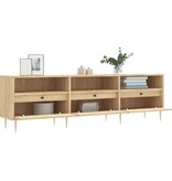 VidaXL Tv-meubel 150x30x44,5 cm bewerkt hout sonoma eikenkleurig