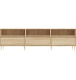 VidaXL Tv-meubel 150x30x44,5 cm bewerkt hout sonoma eikenkleurig