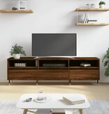 VidaXL Tv-meubel 150x30x44,5 cm bewerkt hout bruin eikenkleur