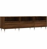 VidaXL Tv-meubel 150x30x44,5 cm bewerkt hout bruin eikenkleur