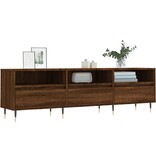 VidaXL Tv-meubel 150x30x44,5 cm bewerkt hout bruin eikenkleur