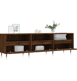 VidaXL Tv-meubel 150x30x44,5 cm bewerkt hout bruin eikenkleur