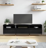 VidaXL Tv-meubel 150x30x44,5 cm bewerkt hout zwart