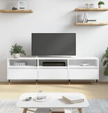 VidaXL Tv-meubel 150x30x44,5 cm bewerkt hout wit