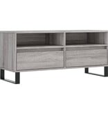 VidaXL Tv-meubel 100x34,5x44,5 cm bewerkt hout grijs sonoma eikenkleur