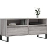 VidaXL Tv-meubel 100x34,5x44,5 cm bewerkt hout grijs sonoma eikenkleur