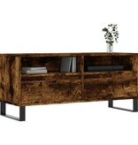 VidaXL Tv-meubel 100x34,5x44,5 cm bewerkt hout gerookt eikenkleurig