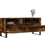 VidaXL Tv-meubel 100x34,5x44,5 cm bewerkt hout gerookt eikenkleurig