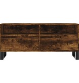 VidaXL Tv-meubel 100x34,5x44,5 cm bewerkt hout gerookt eikenkleurig