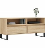 VidaXL Tv-meubel 100x34,5x44,5 cm bewerkt hout sonoma eikenkleurig