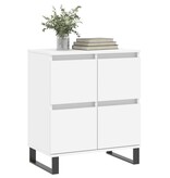 VidaXL Dressoir 60x35x70 cm bewerkt hout wit