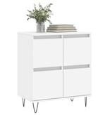 VidaXL Dressoir 60x35x70 cm bewerkt hout wit