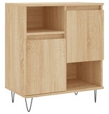 VidaXL Dressoir 60x35x70 cm bewerkt hout sonoma eikenkleurig