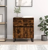 VidaXL Dressoir 60x35x70 cm bewerkt hout gerookt eikenkleurig