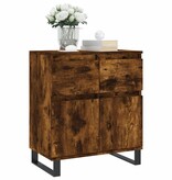 VidaXL Dressoir 60x35x70 cm bewerkt hout gerookt eikenkleurig