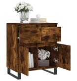 VidaXL Dressoir 60x35x70 cm bewerkt hout gerookt eikenkleurig