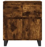 VidaXL Dressoir 60x35x70 cm bewerkt hout gerookt eikenkleurig