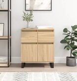 VidaXL Dressoir 60x35x70 cm bewerkt hout sonoma eikenkleurig