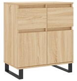 VidaXL Dressoir 60x35x70 cm bewerkt hout sonoma eikenkleurig