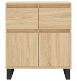 VidaXL Dressoir 60x35x70 cm bewerkt hout sonoma eikenkleurig