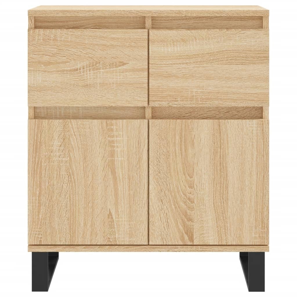 VidaXL Dressoir 60x35x70 cm bewerkt hout sonoma eikenkleurig