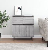 VidaXL Dressoir 60x35x70 cm bewerkt hout grijs sonoma eikenkleurig