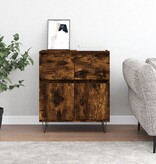 VidaXL Dressoir 60x35x70 cm bewerkt hout gerookt eikenkleurig