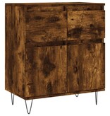 VidaXL Dressoir 60x35x70 cm bewerkt hout gerookt eikenkleurig