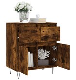 VidaXL Dressoir 60x35x70 cm bewerkt hout gerookt eikenkleurig