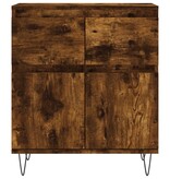 VidaXL Dressoir 60x35x70 cm bewerkt hout gerookt eikenkleurig