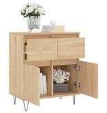 VidaXL Dressoir 60x35x70 cm bewerkt hout sonoma eikenkleurig