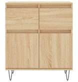 VidaXL Dressoir 60x35x70 cm bewerkt hout sonoma eikenkleurig