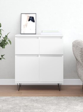 VidaXL Dressoir 60x35x70 cm bewerkt hout wit