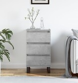 VidaXL Dressoir 40x35x70 cm bewerkt hout betongrijs