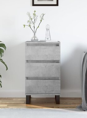 VidaXL Dressoir 40x35x70 cm bewerkt hout betongrijs