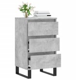 VidaXL Dressoir 40x35x70 cm bewerkt hout betongrijs