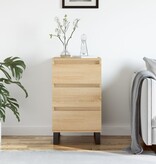 VidaXL Dressoir 40x35x70 cm bewerkt hout sonoma eikenkleurig