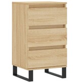 VidaXL Dressoir 40x35x70 cm bewerkt hout sonoma eikenkleurig