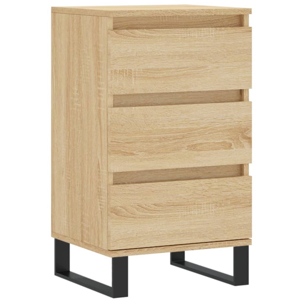 VidaXL Dressoir 40x35x70 cm bewerkt hout sonoma eikenkleurig
